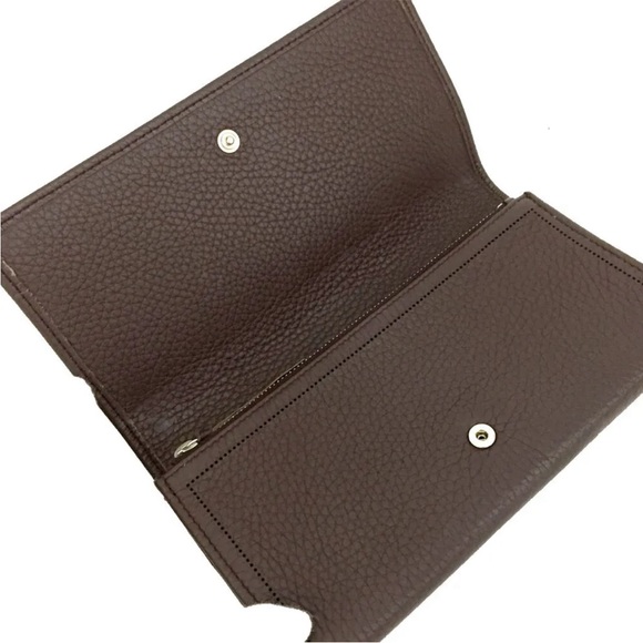 BALENCIAGA, Brown Leather Long Bifold Wallet - Picture 6 of 7